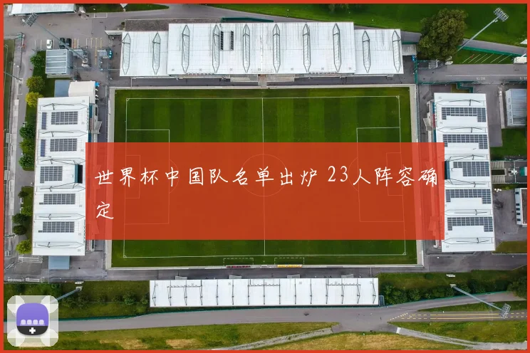 世界杯中国队名单出炉 23人阵容确定